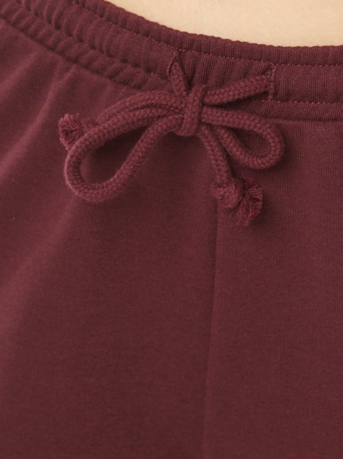 Calções curtos em moletão leve e liso - Kiabi