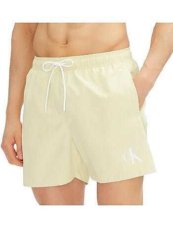 Calções de Banho Amarelos Calvin Klein Jeans com Cordão para Homem