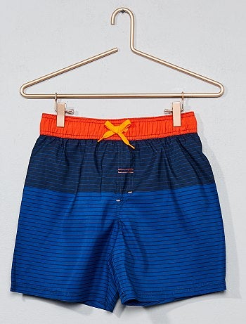 Calções de banho às riscas - Kiabi
