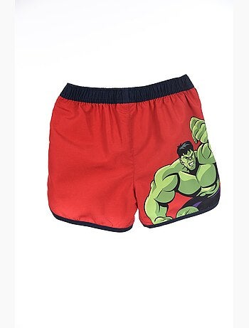 Calções de banho avengers vermelho menino | licença oficial