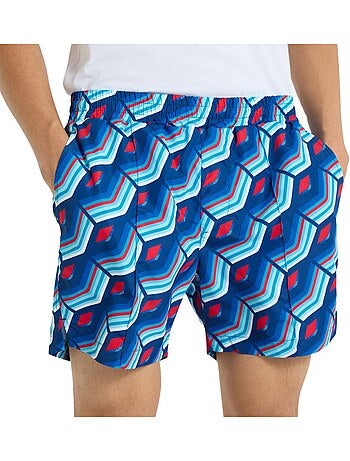 Calções de banho azuis estampados quetzale umbro para homem