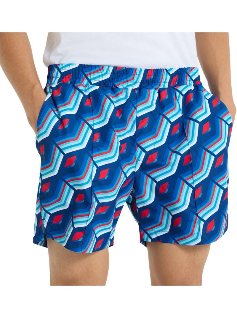Calções de banho azuis estampados quetzale umbro para homem Azul - Kiabi