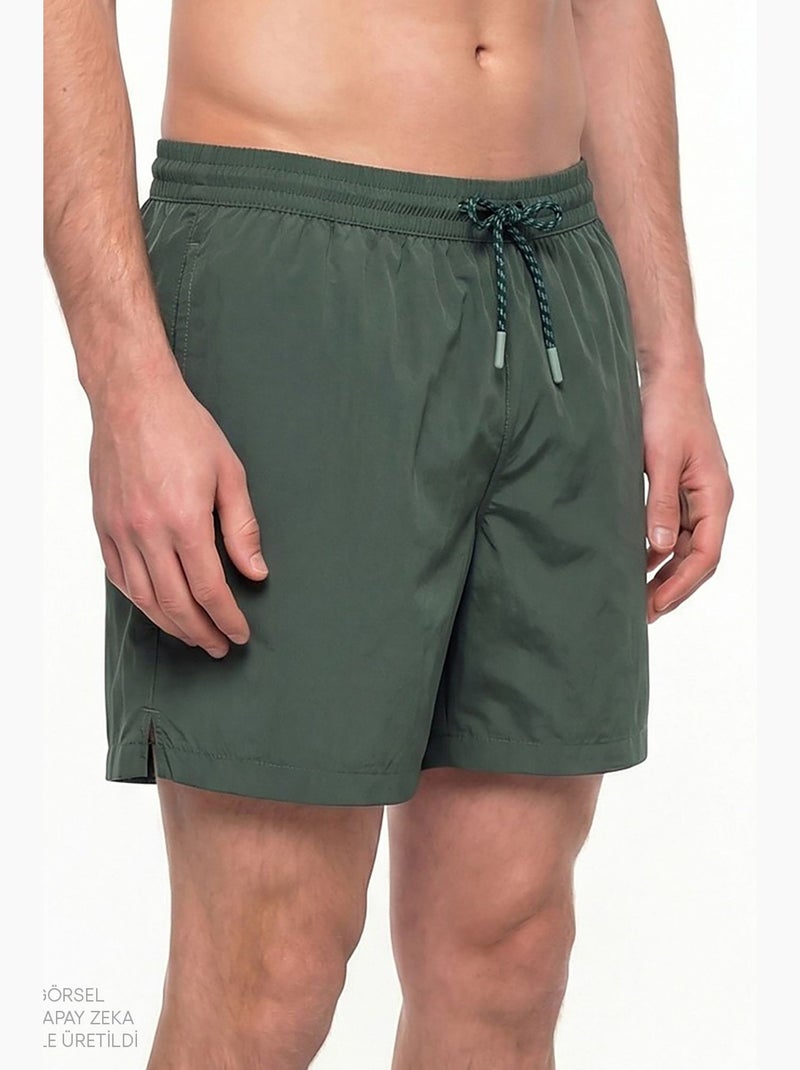 Calções de banho básicos masculinos basic dark penti Cáqui - Kiabi