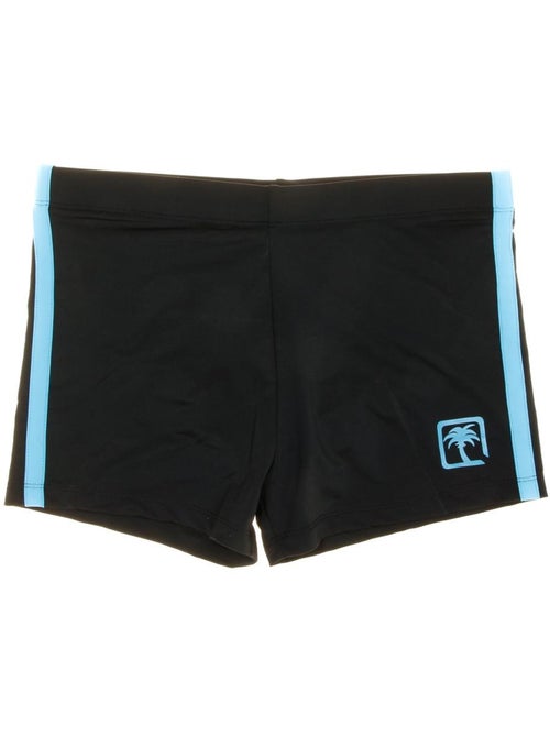 Calções de banho boxer para homem sun project 1094 preto/azul - Kiabi