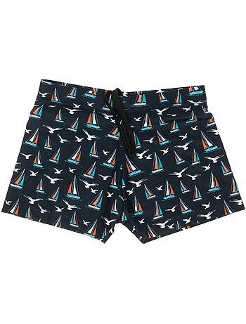 Calções de Banho Boxer para Menino Sun Project 3100 Azul Marinho