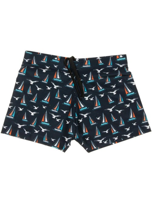 Calções de Banho Boxer para Menino Sun Project 3100 Azul Marinho - Kiabi