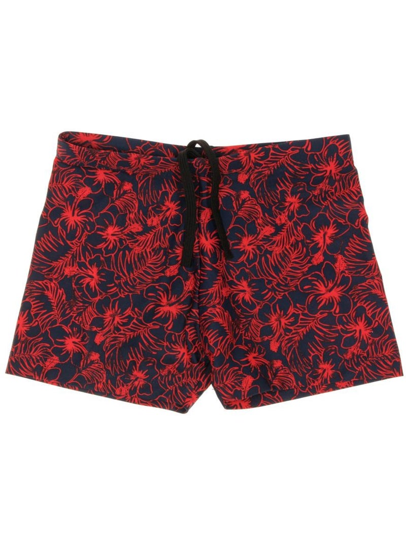 Calções de Banho Boxer para Rapaz Sun Project Azul-Marinho/Vermelho Vermelho - Kiabi