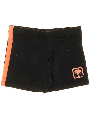 Calções de Banho Boxer para Rapaz Sun Project Preto/Laranja 42-1110-SL