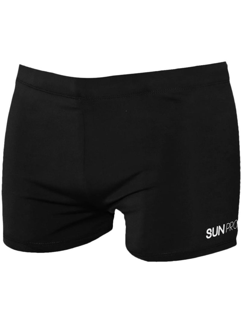 Calções de Banho Boxer Pretos para Homem Sun Project 265 Preto Prateado - Kiabi