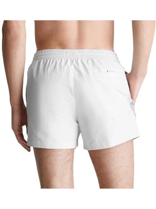 Calções de Banho Calvin Klein Brancos com Cordão para Homem KM0KM00956 - Kiabi Calções de Banho Calvin Klein Brancos com Cordão para Homem KM0KM00956 - Kiabi