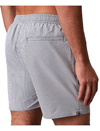 Calções de banho kaki calvin klein de homem com cordão