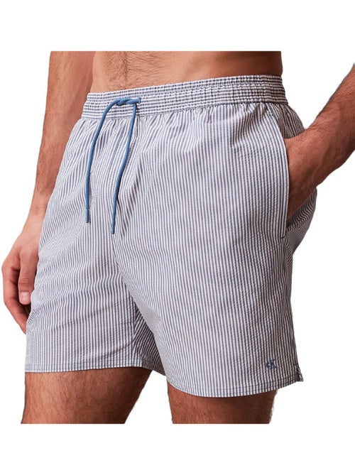 Calções de banho calvin klein jeans para homem com cordão azul/branco - Kiabi
