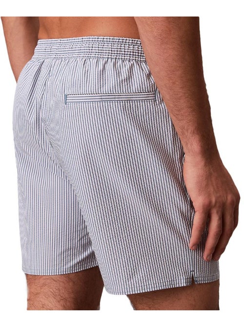 Calções de banho calvin klein jeans para homem com cordão azul/branco - Kiabi