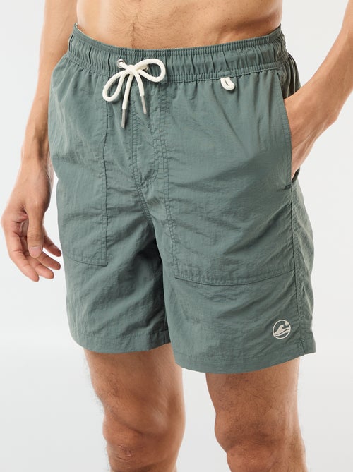 Calções de banho com bolsos grandes - Kiabi
