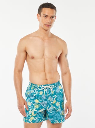 Calções de banho com estampado fantasia