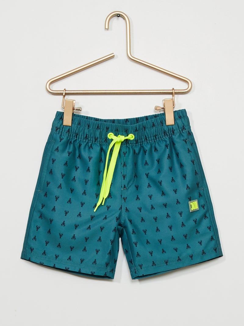 Calções de banho com estampado fantasia Verde - Kiabi