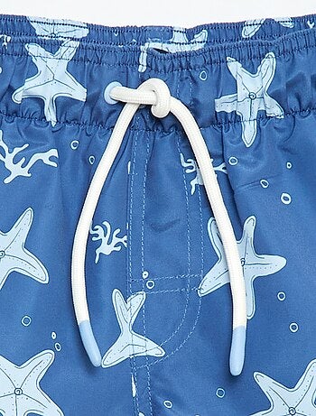 Calções de banho com estampado integral 'mar'