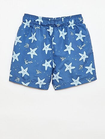 Calções de banho com estampado integral 'mar'