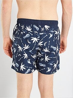 Calções de banho com estampado tropical - Kiabi