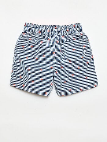 Calções de banho com estampado tropical integral