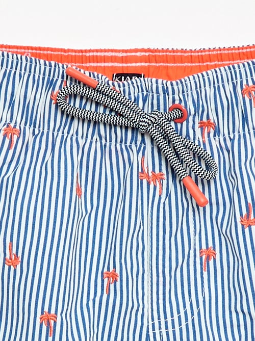 Calções de banho com estampado tropical integral - Kiabi