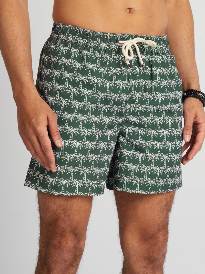 Calções de banho com motivos VERDE - Kiabi