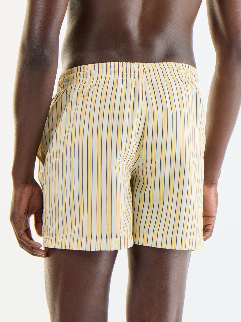 Calções de banho com padrão Amarelo - Kiabi