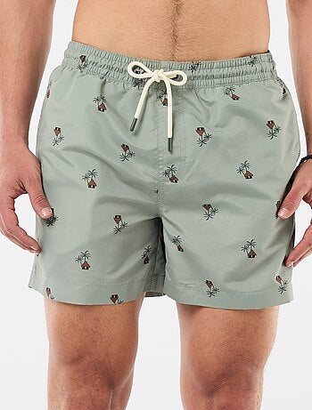 Calções de banho com padrão