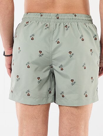 Calções de banho com padrão