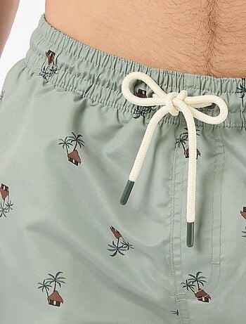 Calções de banho com padrão