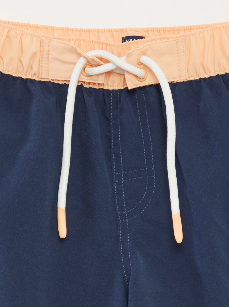 Calções de banho compridos degradê AZUL - Kiabi