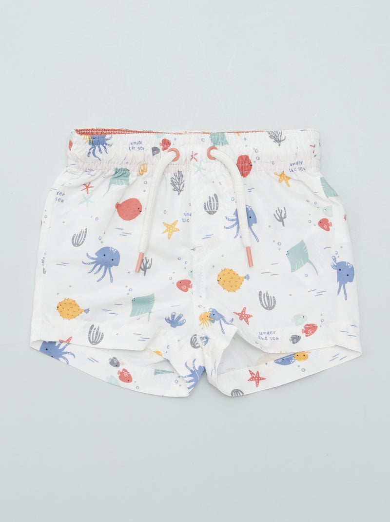 Calções de banho de fantasia BRANCO - Kiabi
