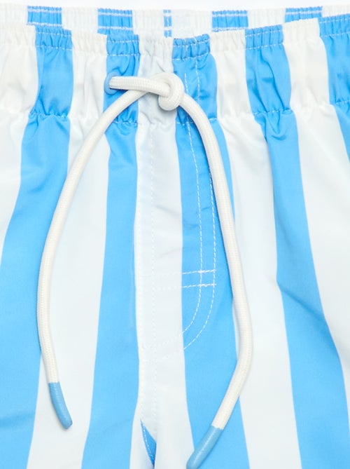 Calções de banho estampados às riscas - Kiabi