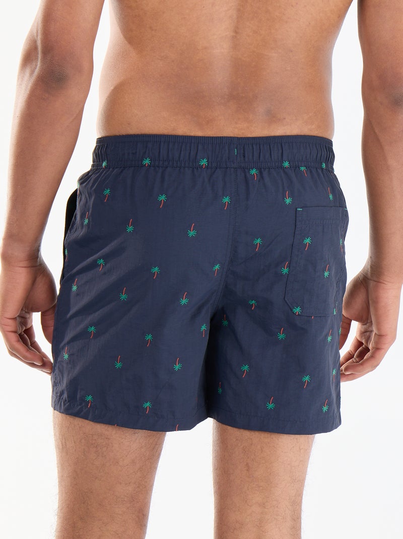 Calções de banho estampados Azul - Kiabi