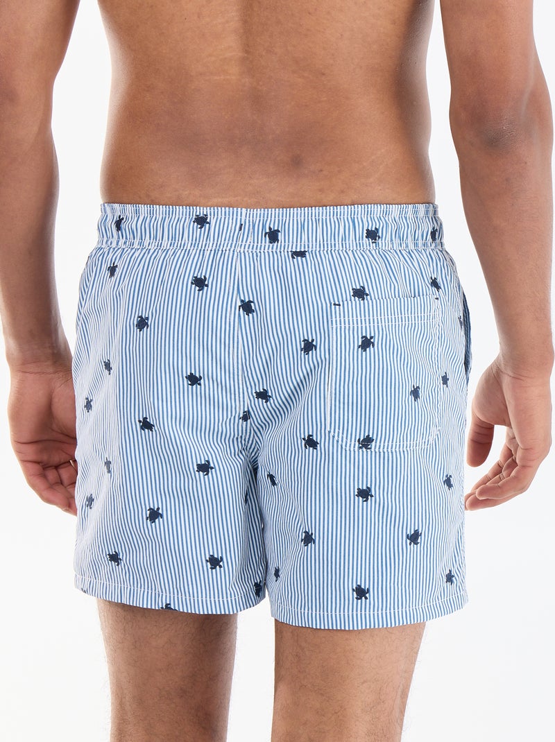 Calções de banho estampados Azul - Kiabi