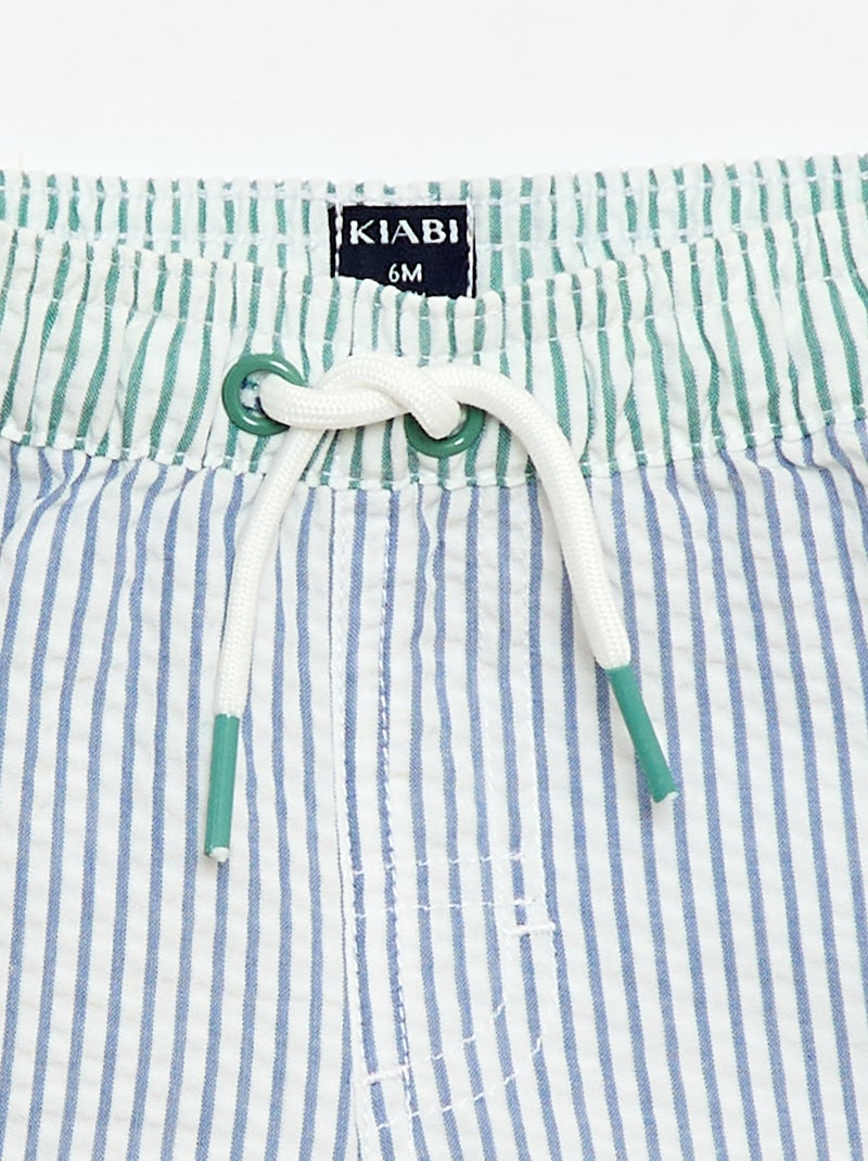 Calções de banho estampados Azul - Kiabi