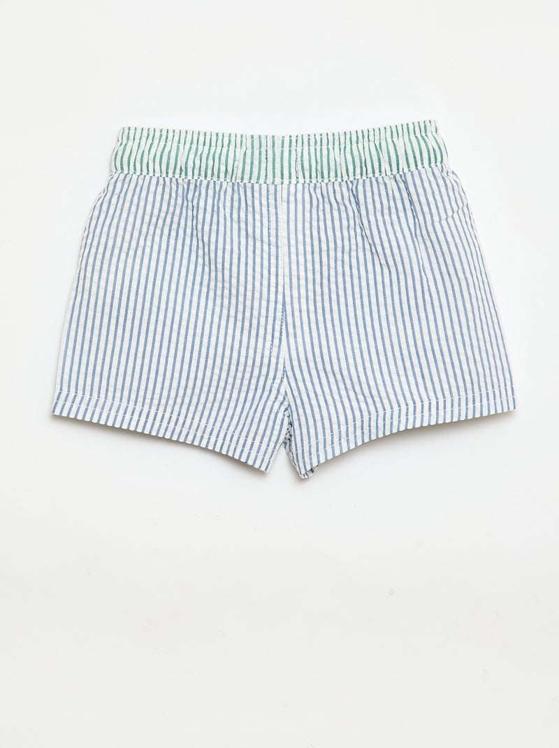 Calções de banho estampados Azul - Kiabi
