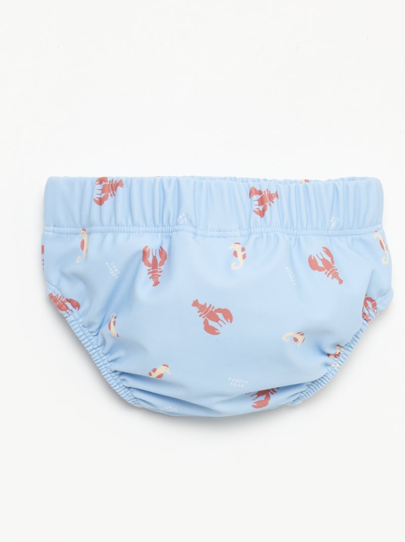 Calções de banho estampados Azul - Kiabi