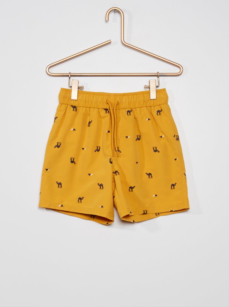 Calções de banho estampados BEGE - Kiabi