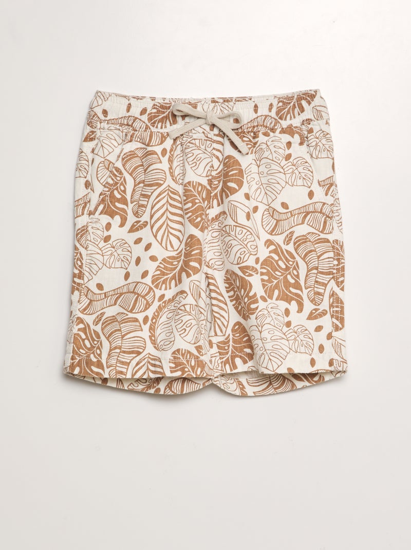 Calções de banho estampados BRANCO - Kiabi