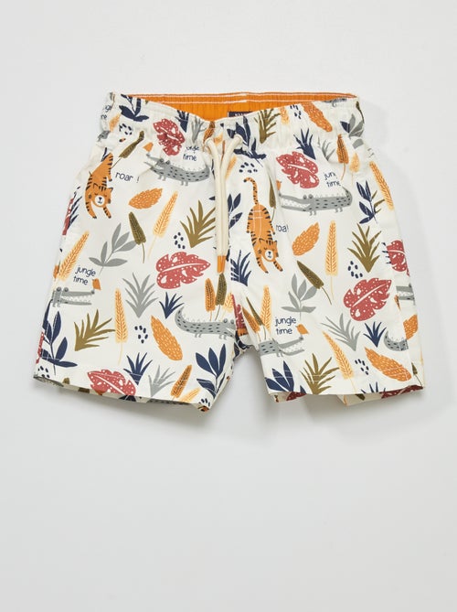 Calções de banho estampados - Kiabi