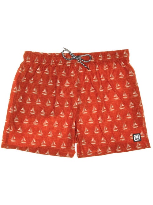 Calções de Banho Estampados Laranja para Homem Sun Project 3056 - Kiabi Calções de Banho Estampados Laranja para Homem Sun Project 3056 - Kiabi