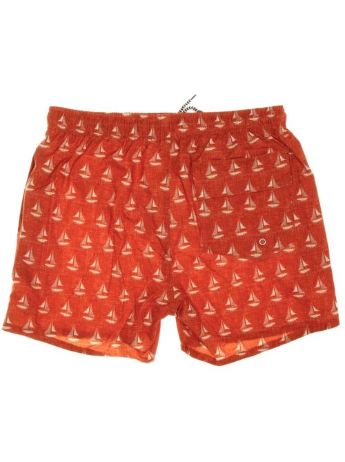 Calções de Banho Estampados Laranja para Homem Sun Project 3056 - Kiabi Calções de Banho Estampados Laranja para Homem Sun Project 3056 - Kiabi