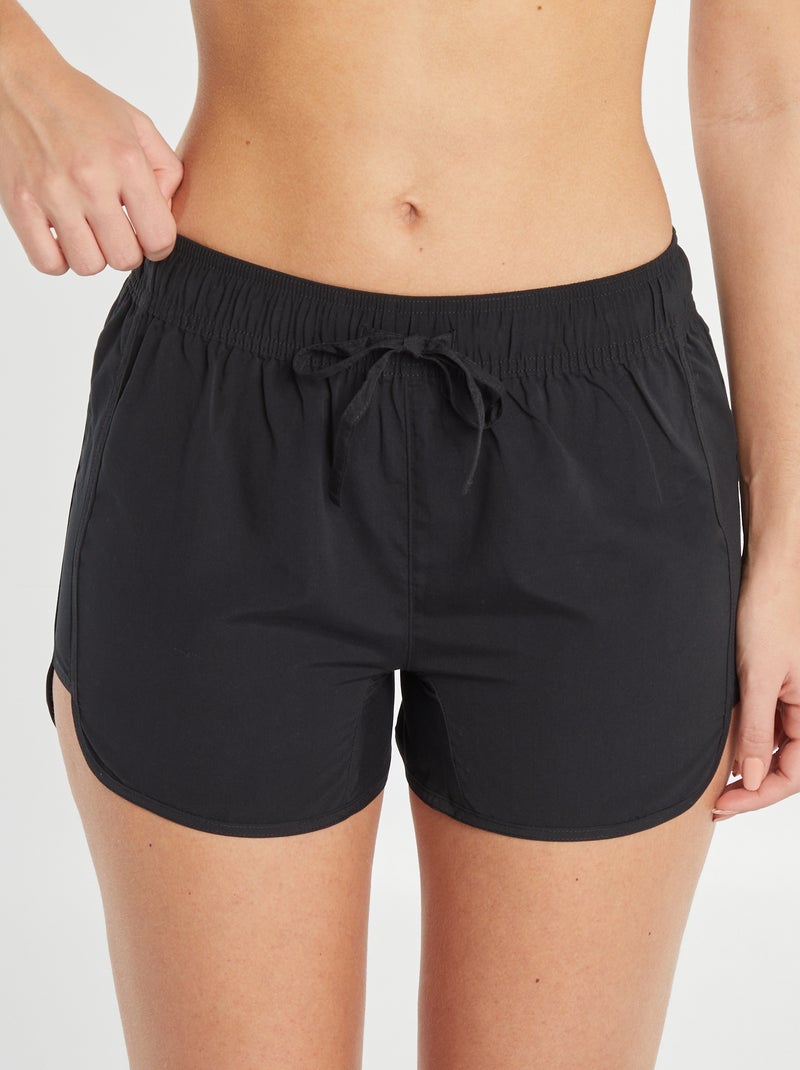 Calções de banho estampados Preto - Kiabi