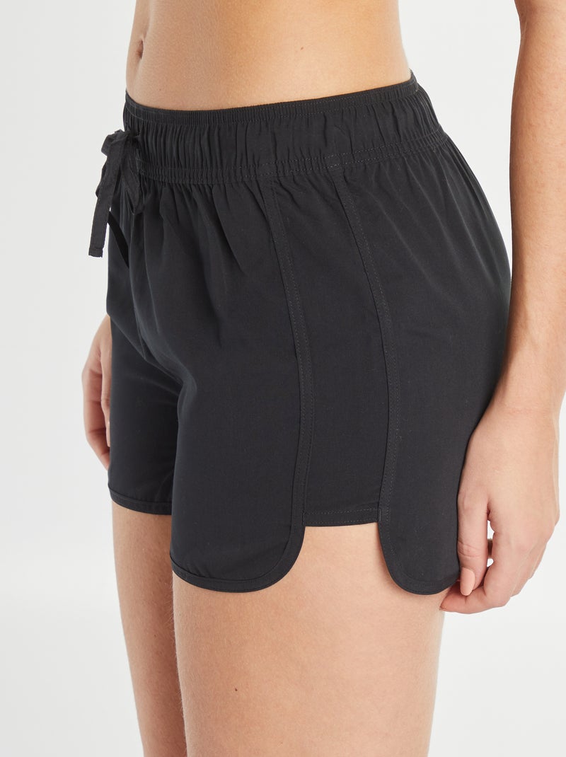 Calções de banho estampados Preto - Kiabi