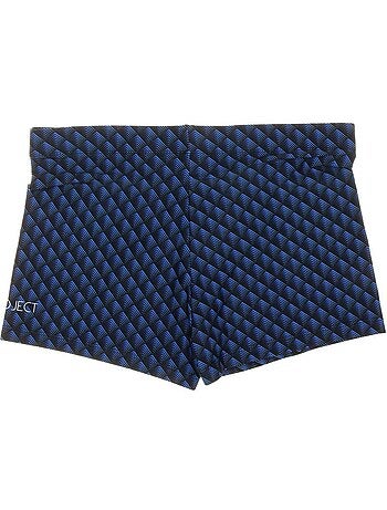 Calções de Banho Estampados Preto/Azul para Homem Sun Project 3080