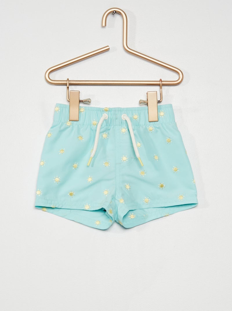 Calções de banho estampados 'sol' AZUL - Kiabi