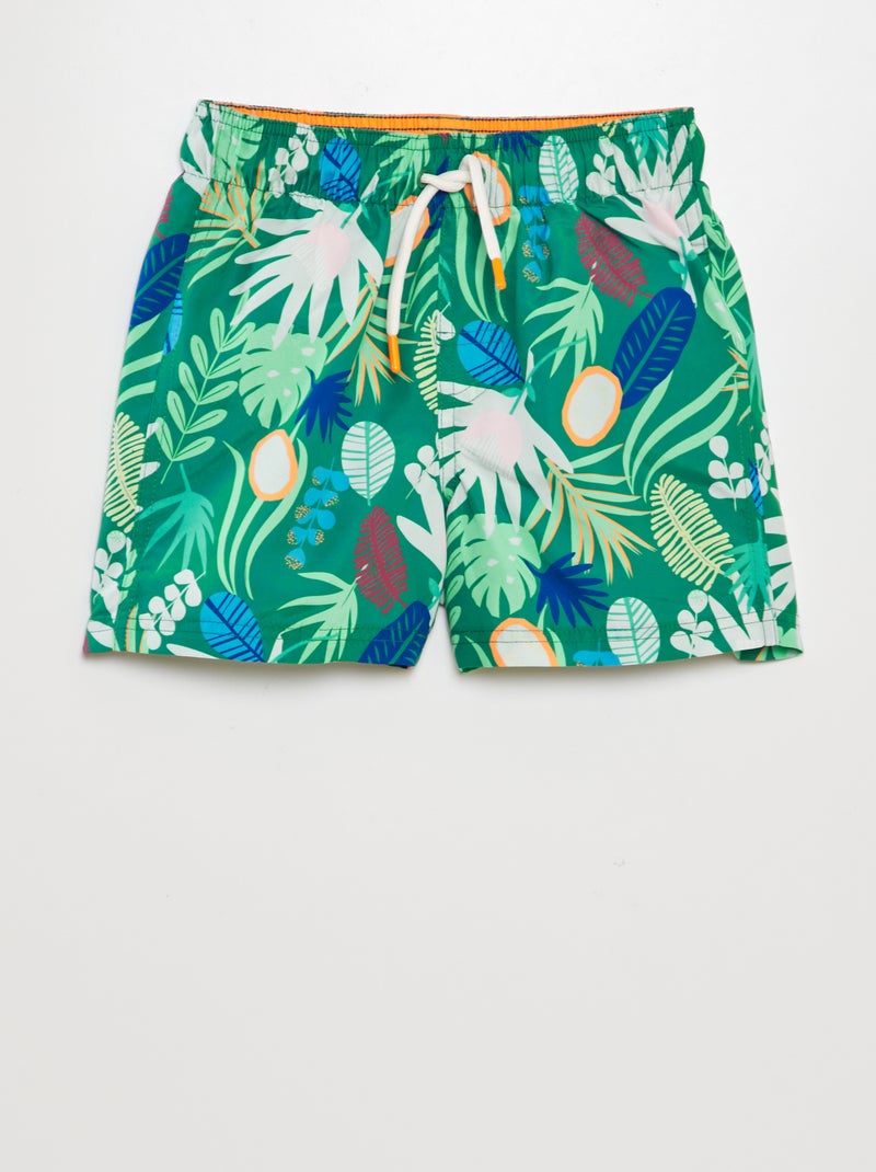 Calções de banho estampados VERDE - Kiabi