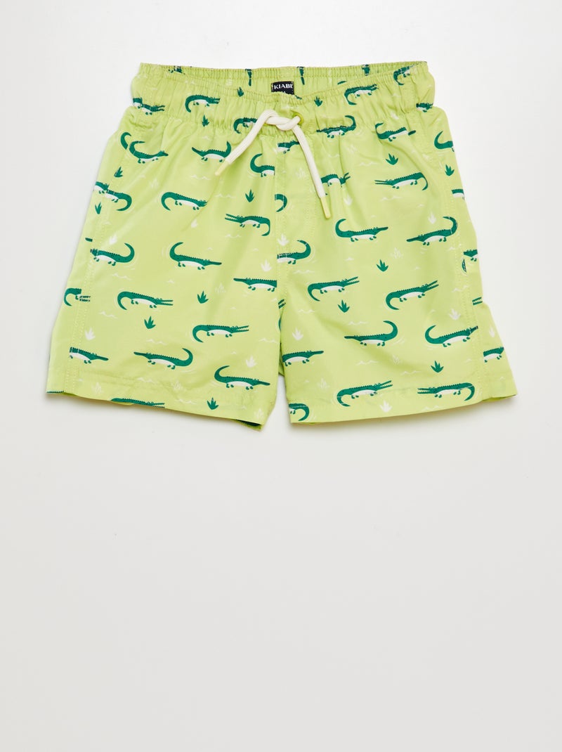 Calções de banho estampados VERDE - Kiabi