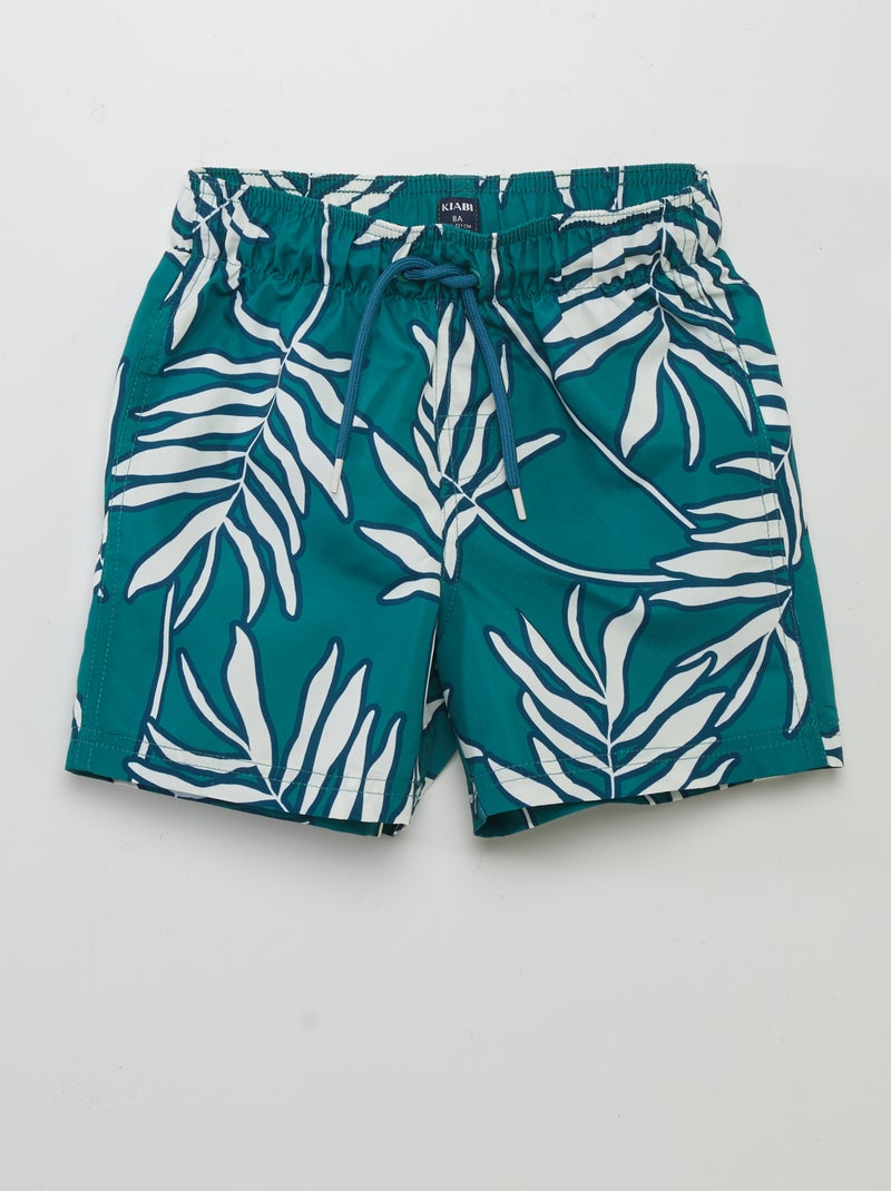 Calções de banho estampados VERDE - Kiabi